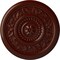 Ekena Millwork Marseille Ceiling Medallion (Fits Canopies up to 4 1/4"), 16 1/8"OD x 5/8"P, Brushed Mahogany CM16MABMF - alternate 1